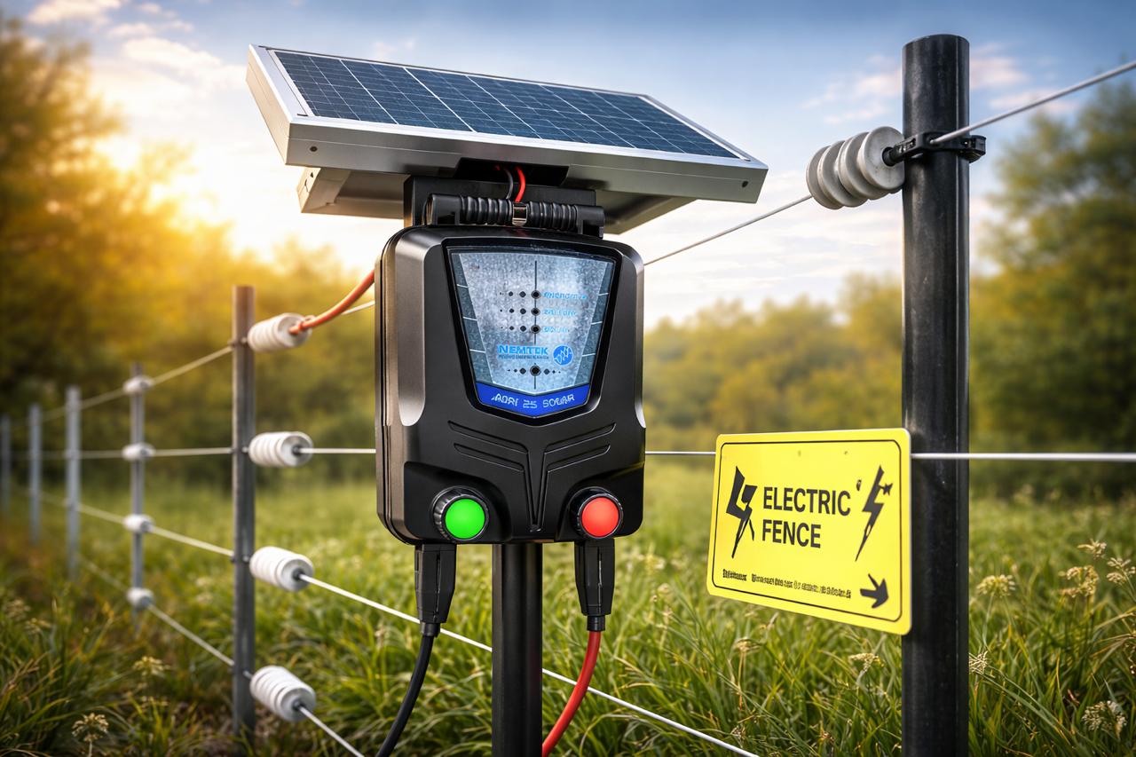 Nemtek Wizord4 electric fence energizer installed by Isys Technologies