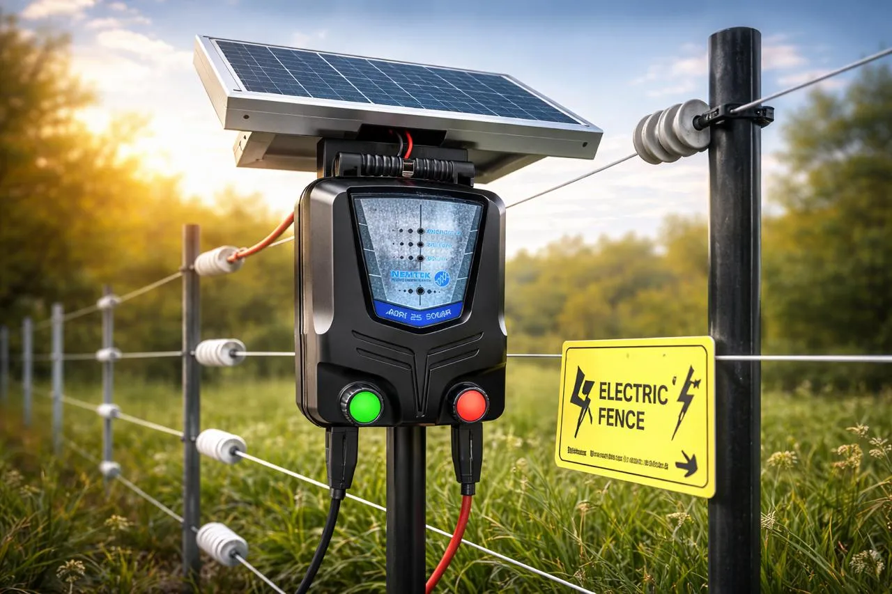 Nemtek Wizord4 electric fence energizer installed by Isys Technologies
