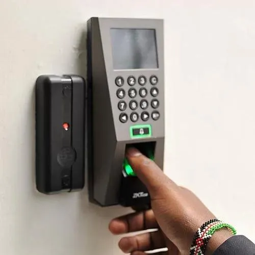 ZKTeco F35 fingerprint access control terminal installed by Isys Technologies